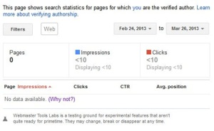 Author Stats Webmaster Tools